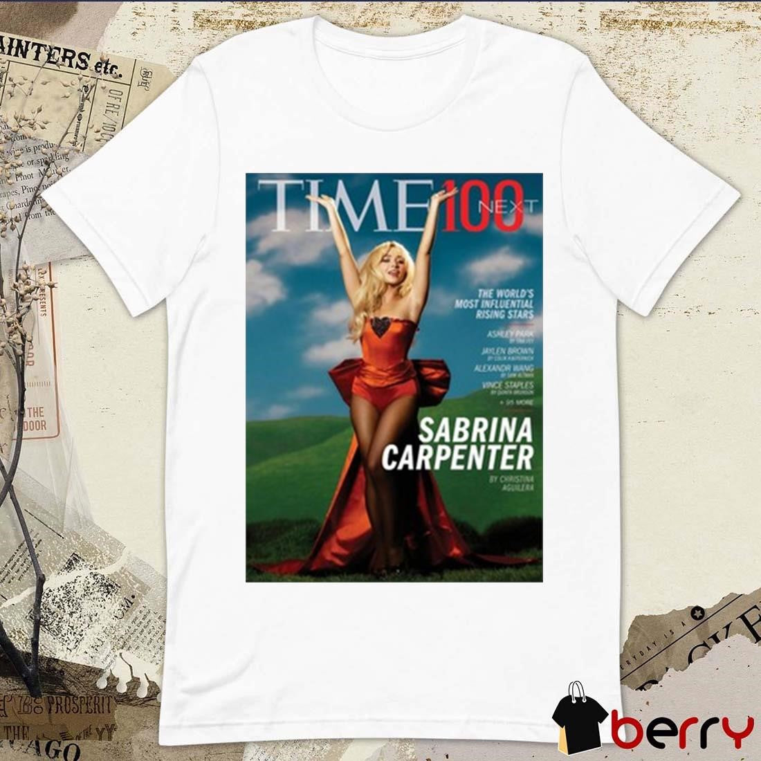 Lucy Feldman Time 100 Next The World’s Most Influential Rising Stars Sabrina Carpenter Poster 2024 t-shirt