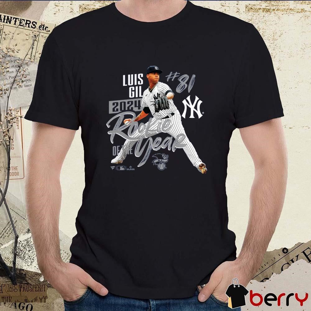 Luis Gil New York Yankees 2024 American League Rookie Of The Year MLB t-shirt