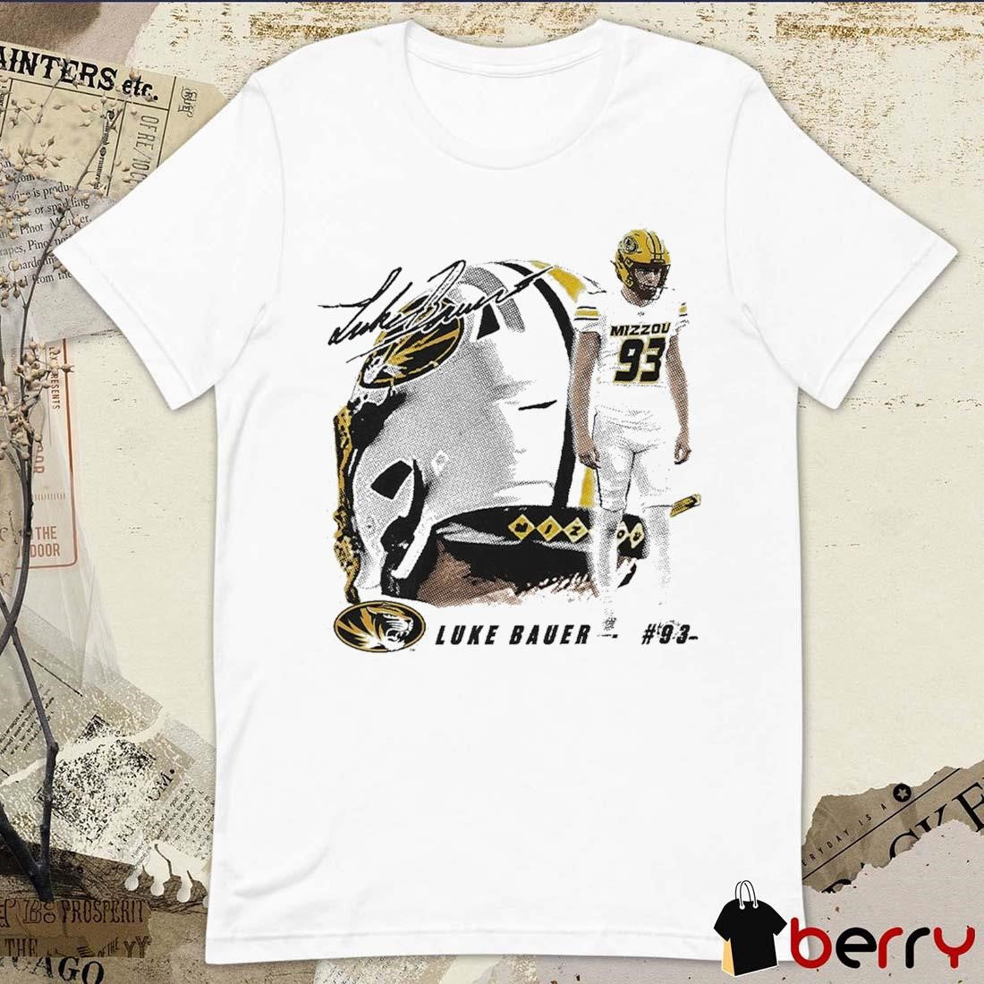 Luke Bauer Missouri Tigers Signature Cartoon t-shirt