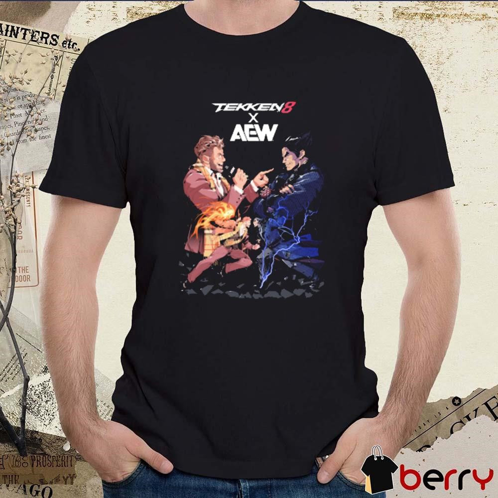 MJF vs Kazuya Tekken 8 Series Ends March 21st 2025 AEW Cartoon t-shirt