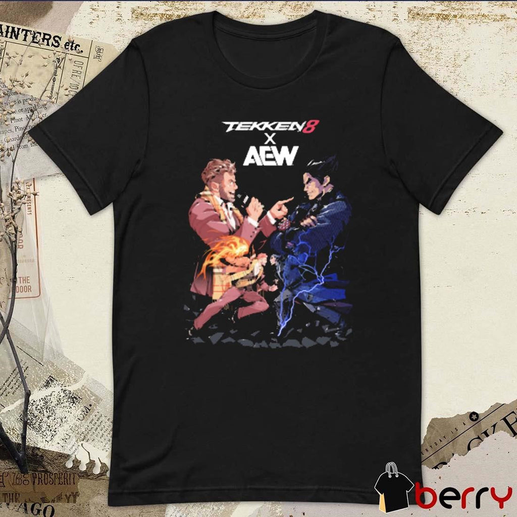 MJF vs Kazuya Tekken 8 Series Ends March 21st 2025 AEW Cartoon t-shirt