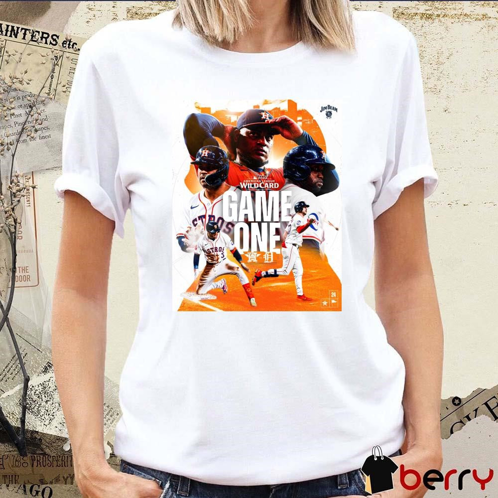 MLB 2024 American League Wild Card Astros at Tigers Game One Poster t-shirt