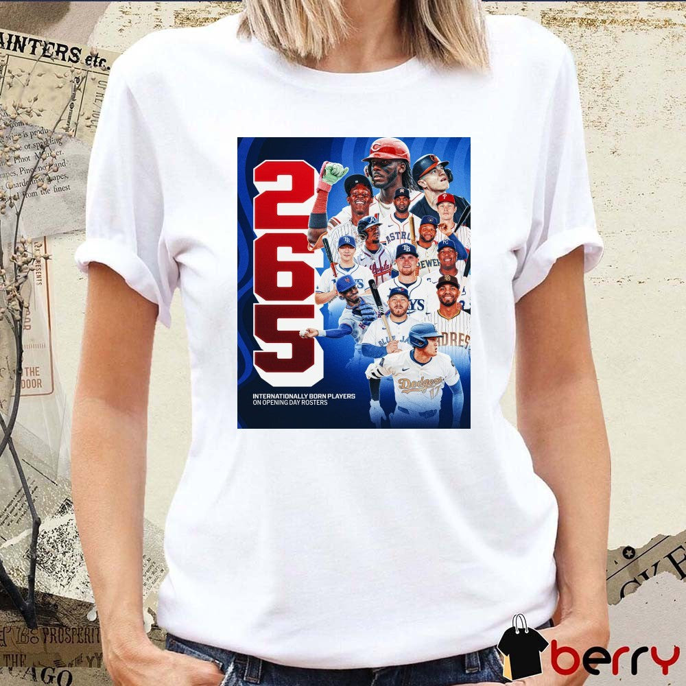 MLB 2025 Internationally Born Players On Opening Day Rosters Elly De La Cruz Tyler O’Neill Jazz Chisholm Jr. Poster t-shirt