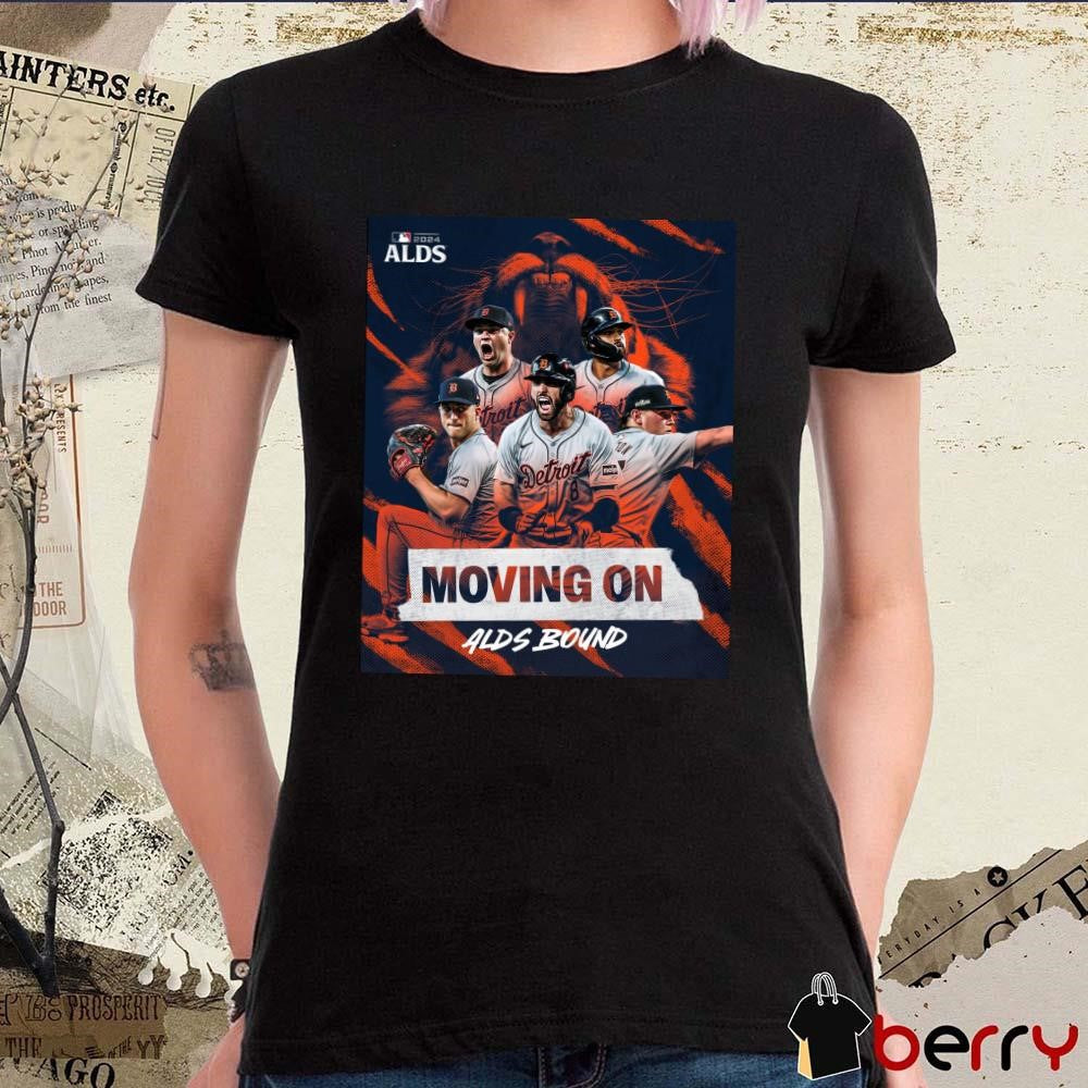 MLB Detroit Tigers Moving On Alds Bound RepDetroit Poster 2024 t-shirt