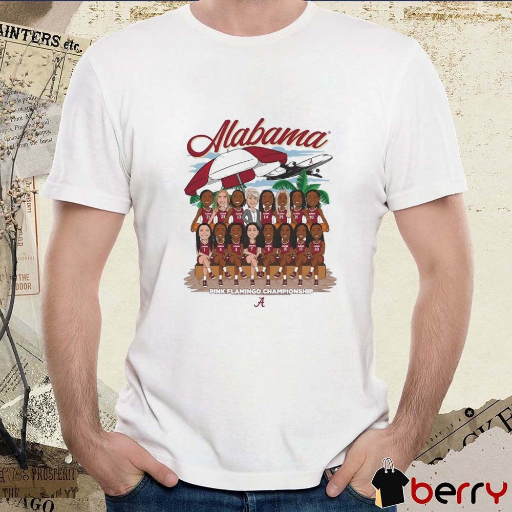 Mabama Alabama Crimson Tide Women’s Basketball Pink Flamingo Championship t-shirt