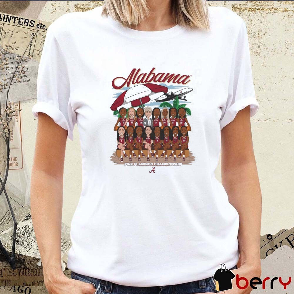 Mabama Alabama Crimson Tide Women’s Basketball Pink Flamingo Championship t-shirt