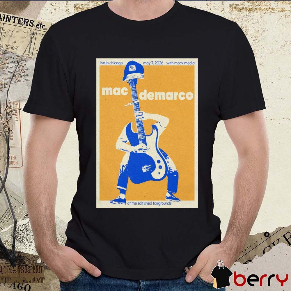 Mac Demarco In Chicago IL On May 7 2026 Tour At The Salt Shed Fairgrounds Poster t-shirt