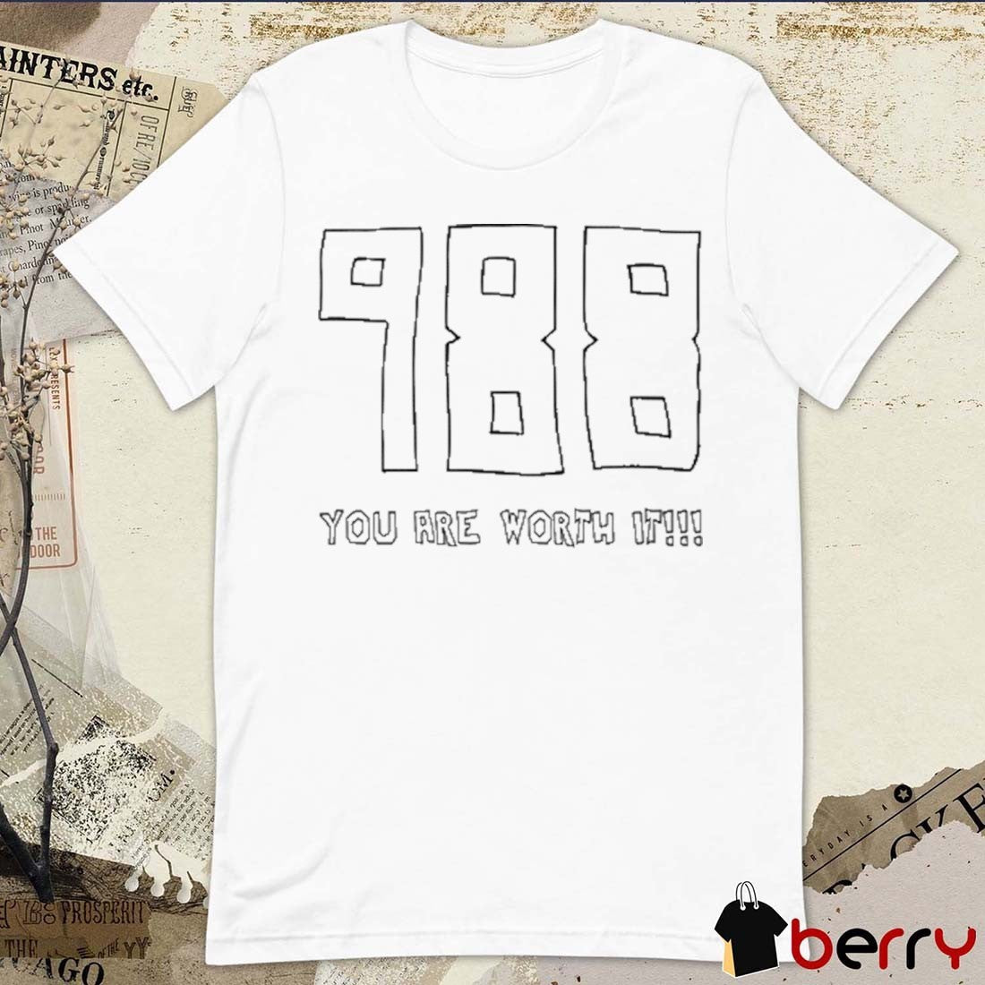 Mack Hollins New England Patriots Wearing 988 You Are Worth It New t-shirt
