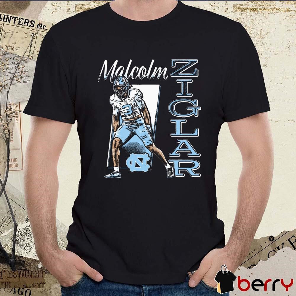 Malcolm Ziglar North Carolina Tar Heels Cartoon t-shirt