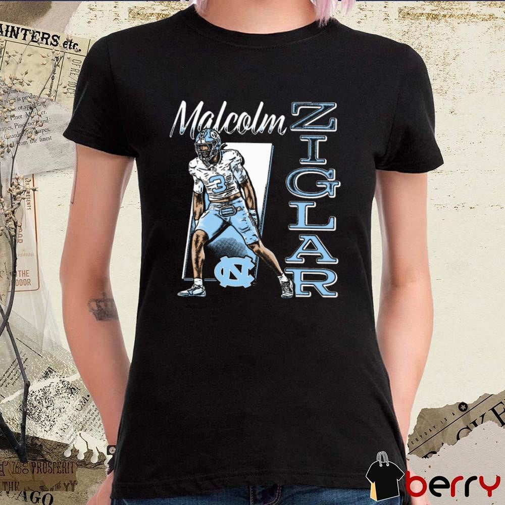 Malcolm Ziglar North Carolina Tar Heels Cartoon t-shirt