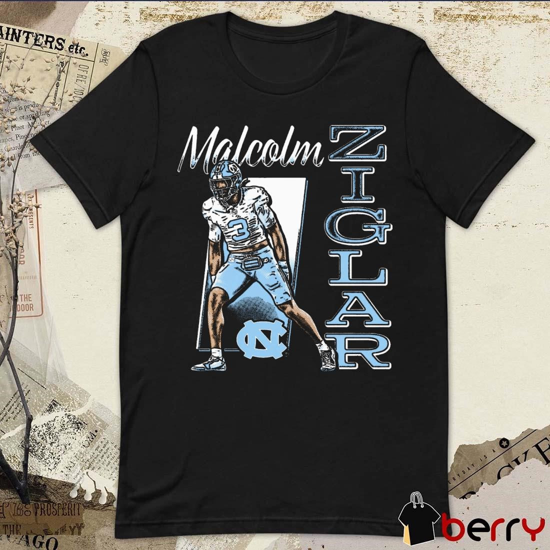 Malcolm Ziglar North Carolina Tar Heels Cartoon t-shirt