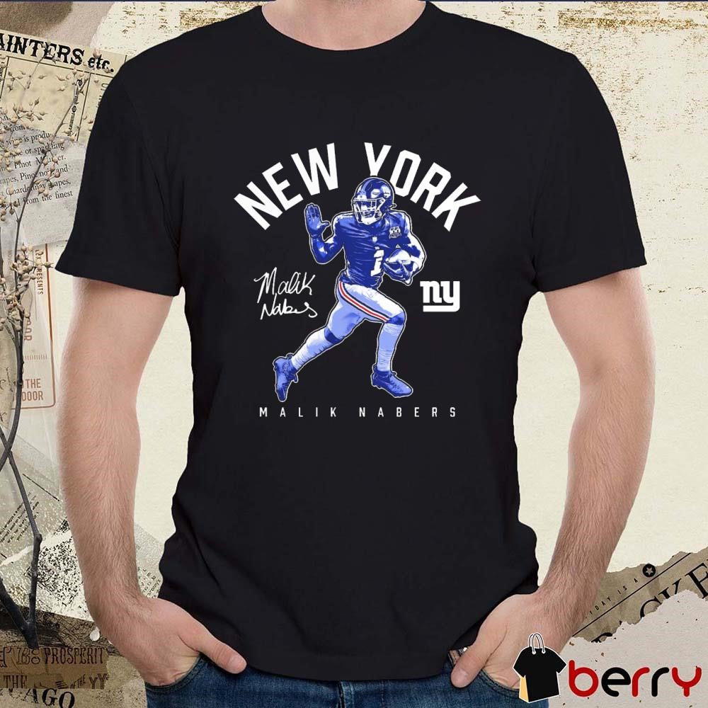 Malik Nabers New York Giants Stiff Arm Signature t-shirt