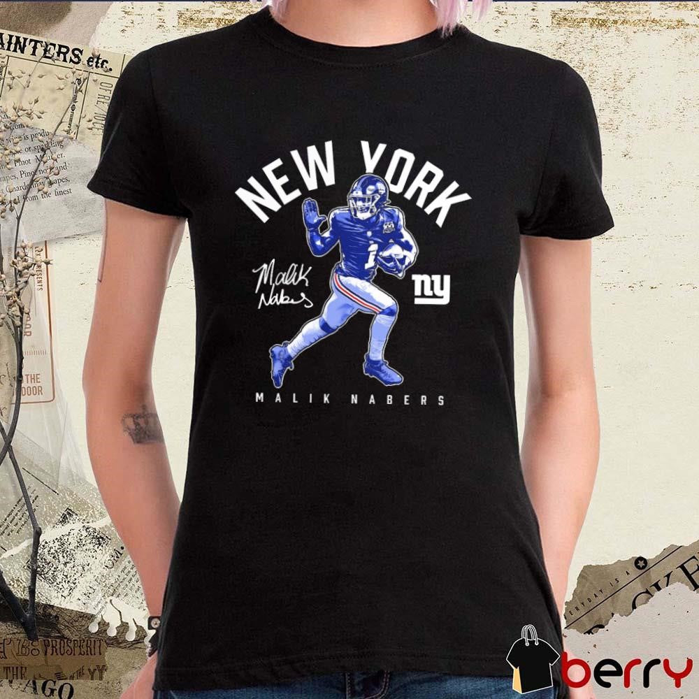 Malik Nabers New York Giants Stiff Arm Signature t-shirt