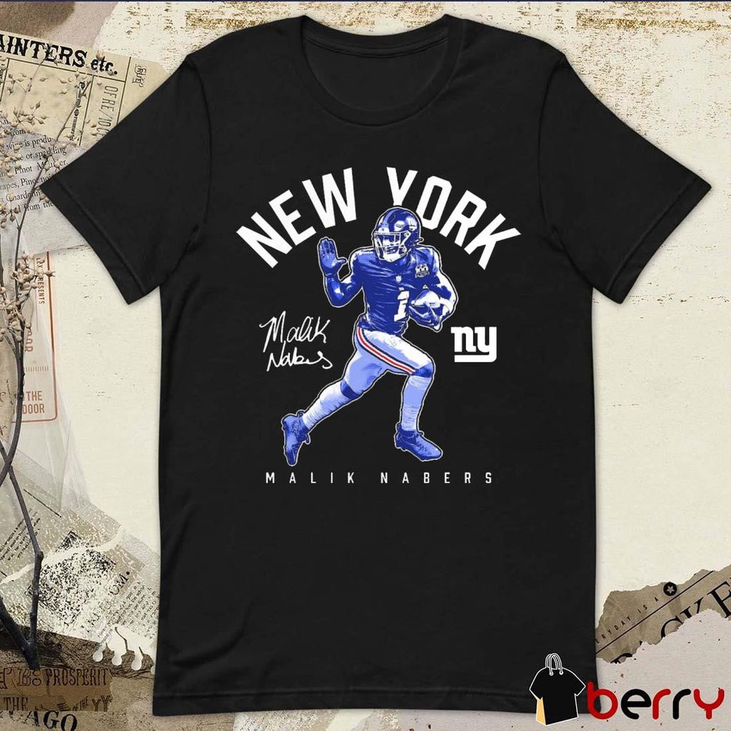 Malik Nabers New York Giants Stiff Arm Signature t-shirt