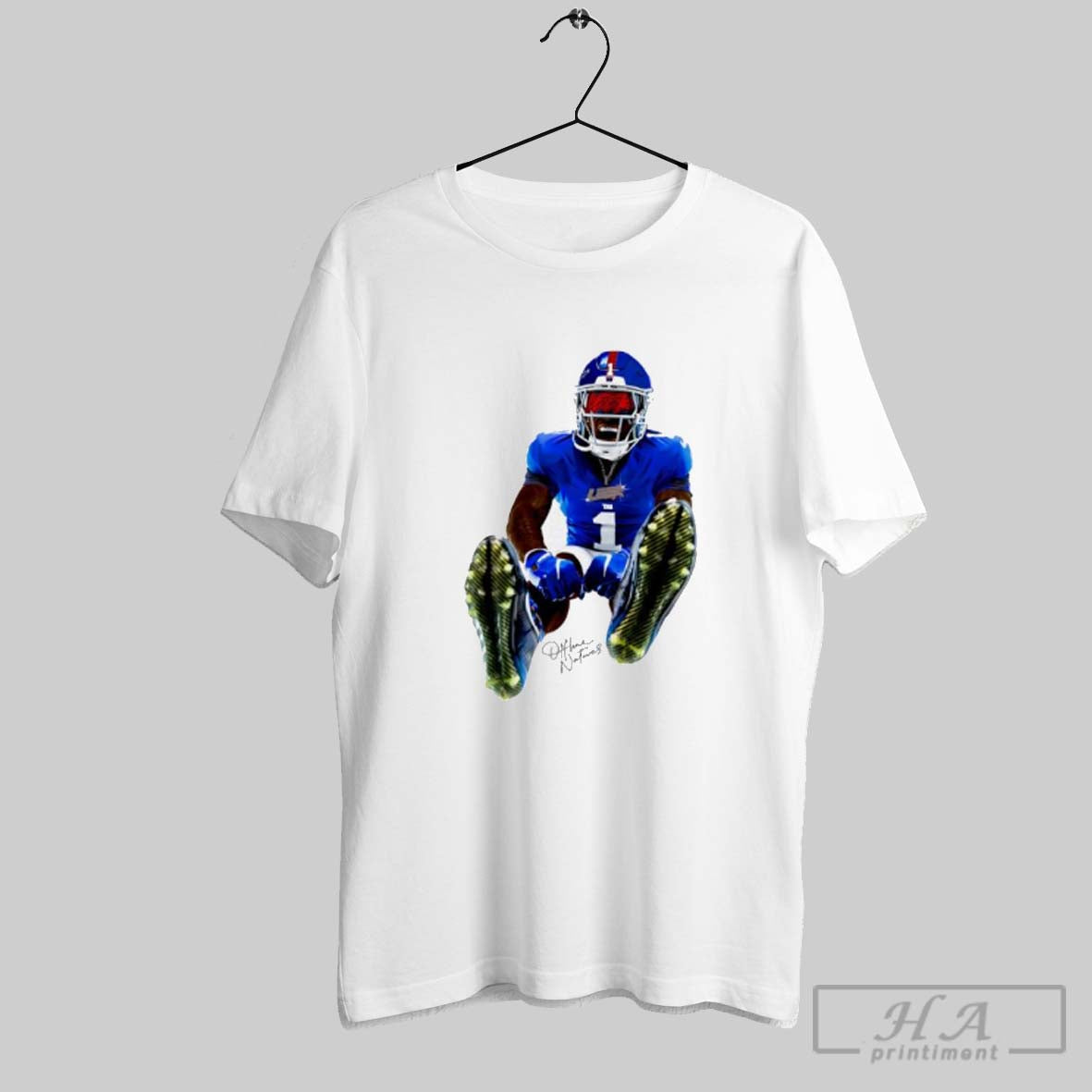 Official Malik Nabers New York Giants Football Leek Signature