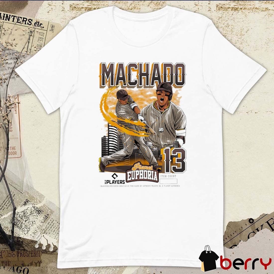 Manny Machado San Diego Padres MLB Planet Euphoria Art 2026 t-shirt