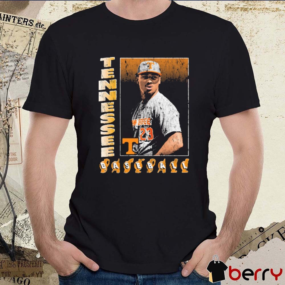 Marcus Phillips Portrait Tennessee Vols Baseball 2025 NCAA Division I Vintage t-shirt