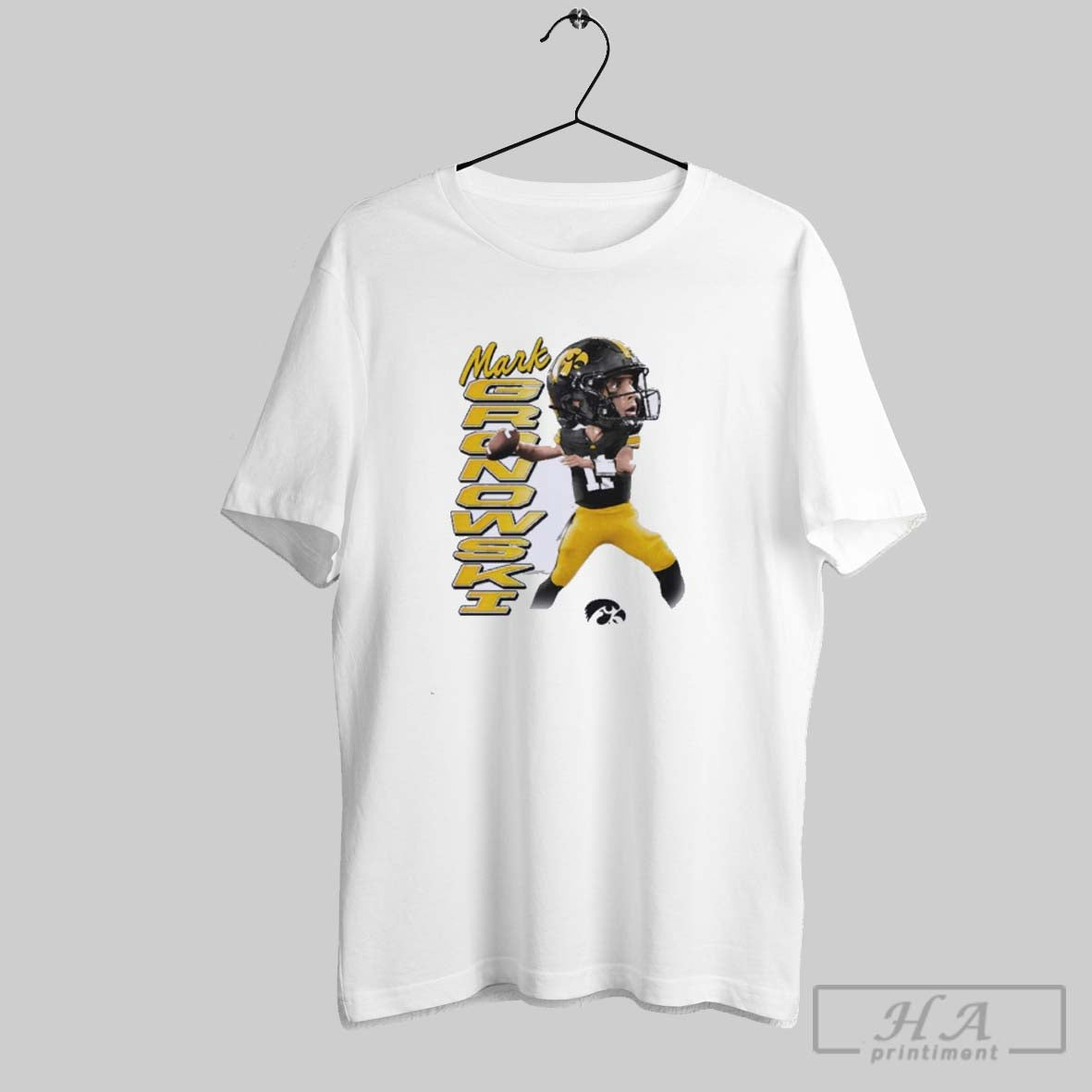 Official Mark Gronowski Caricature Iowa Football