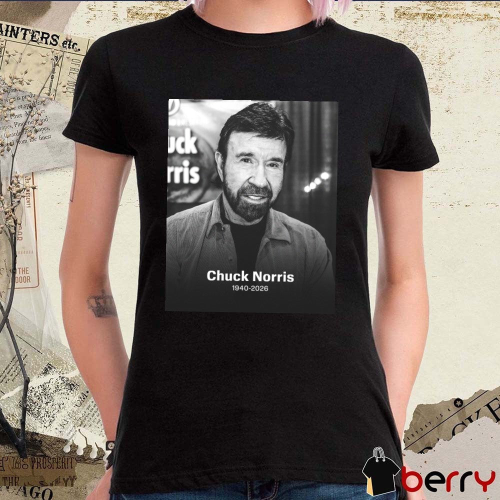 Martial Arts Grandmaster And Action Star Chuck Norris Has Died 1940 – 2026 ESPN Poster t-shirt