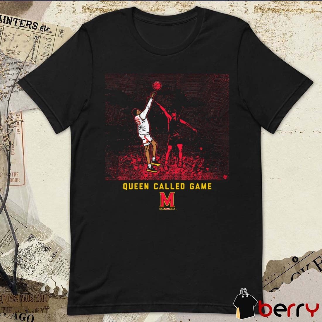 Maryland Terrapins Basketball Derik Queen Called Game 2025 NCAA Big Ten Conference Graphic t-shirt