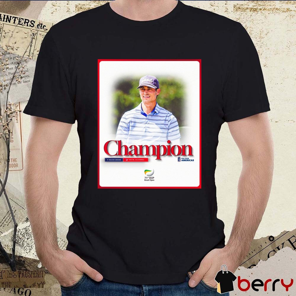 Mason Greene Champion Tustin California 71º ECP Brazil Open PGA TOUR Americas 2026 Poster t-shirt