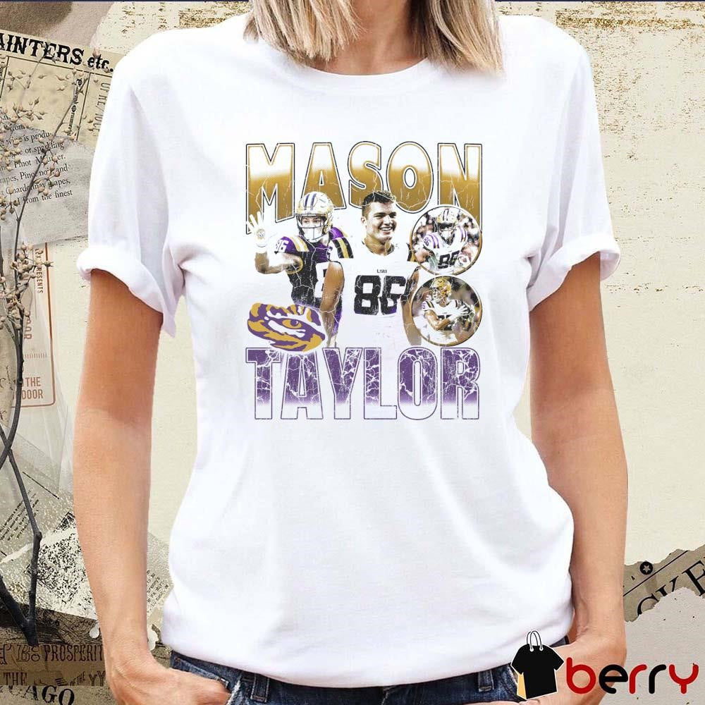 Mason Taylor LSU Tigers 90s Retro Graphic t-shirt
