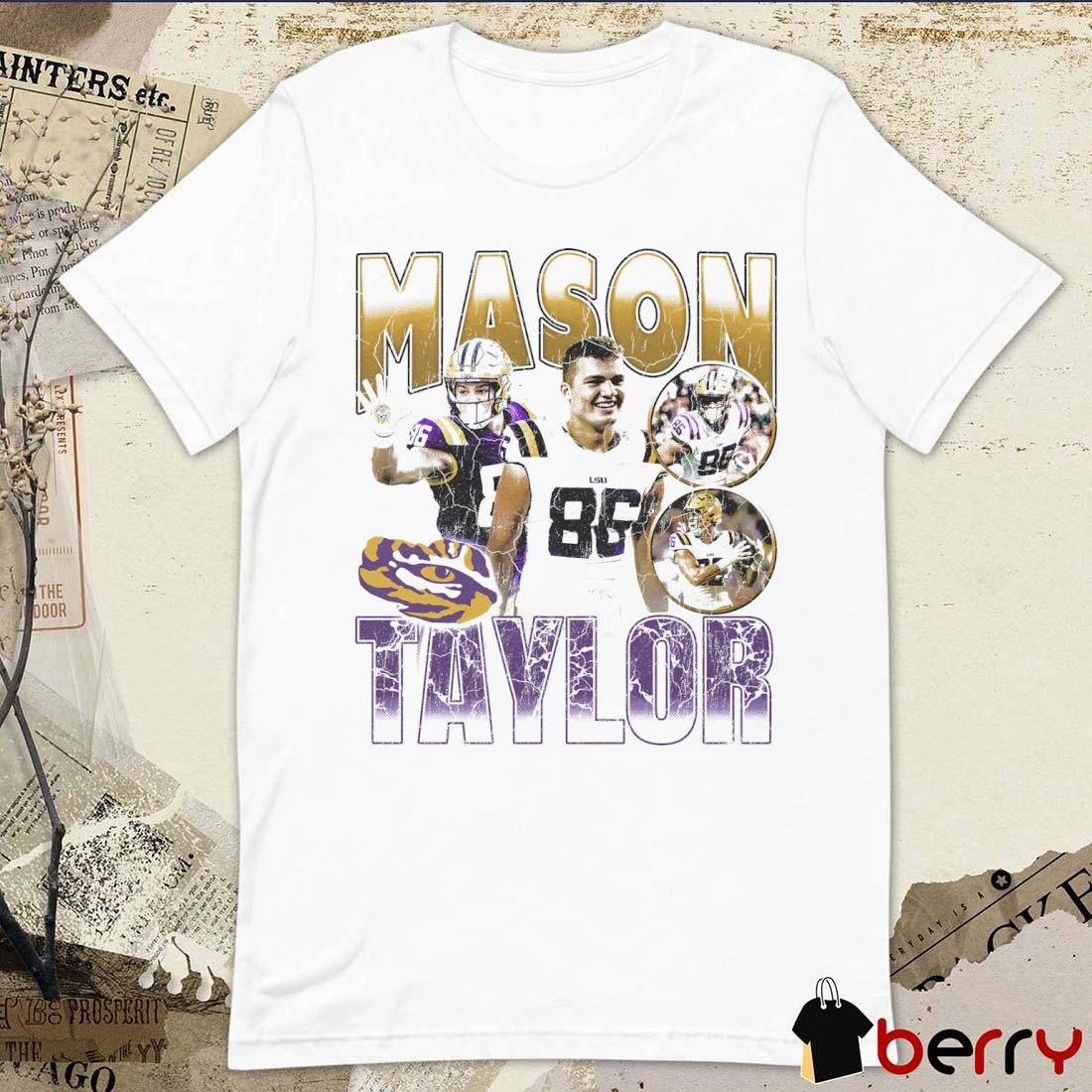 Mason Taylor LSU Tigers 90s Retro Graphic t-shirt