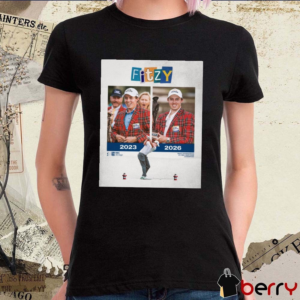 Matt Fitzpatrick 2023 RBC Heritage 2026 2x RBC Heritage Champion Poster t-shirt