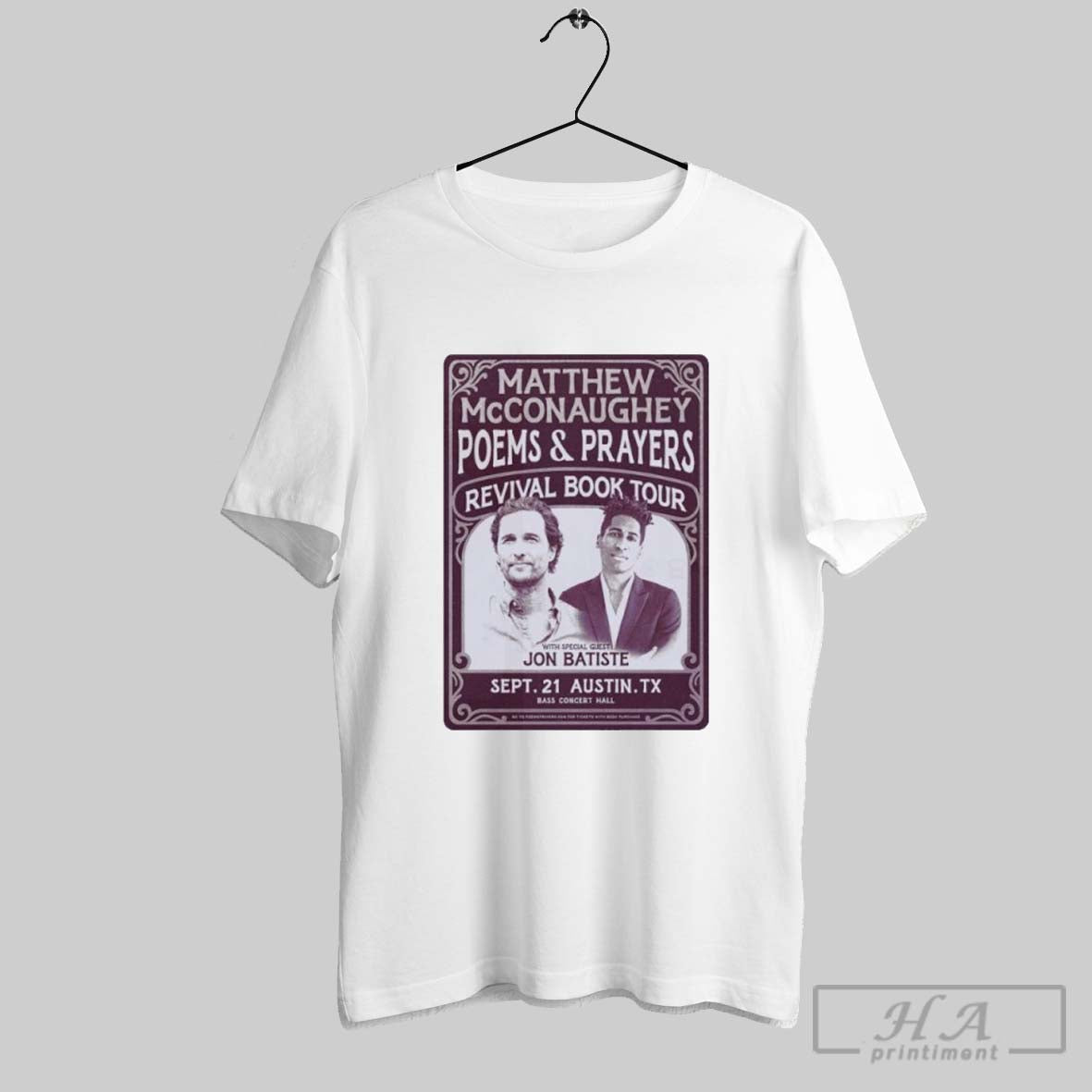 Official Matthew Mcconaughey Poems And Prayers Revival Book Tour With Jon Batiste