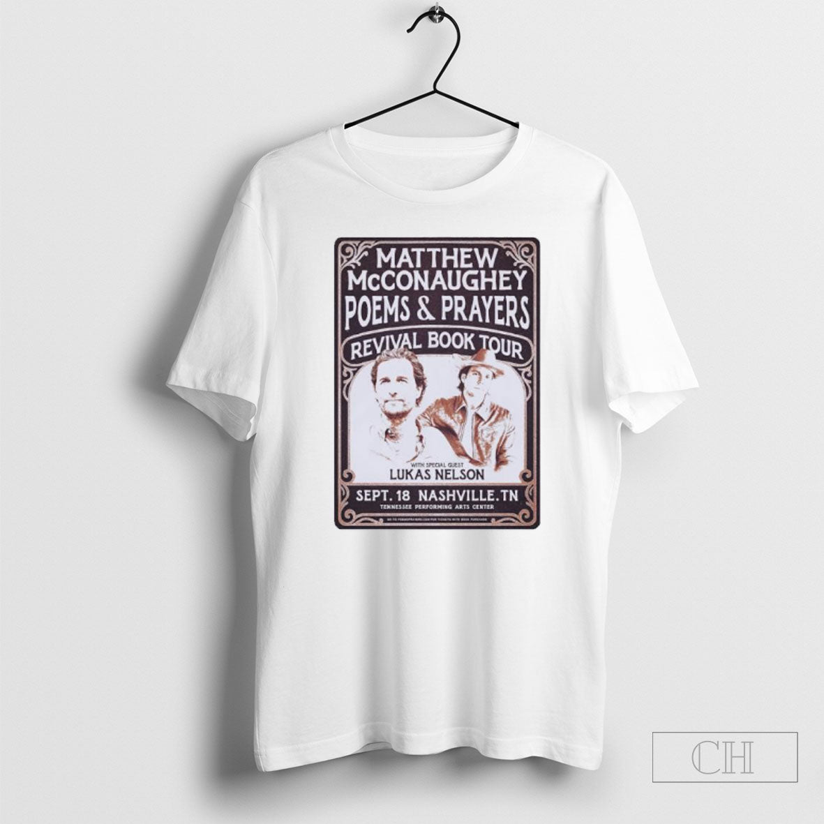 Official Matthew Mcconaughey Poems And Prayers Revival Book Tour With Lukas Nelson Shirt Hoodie Sweater