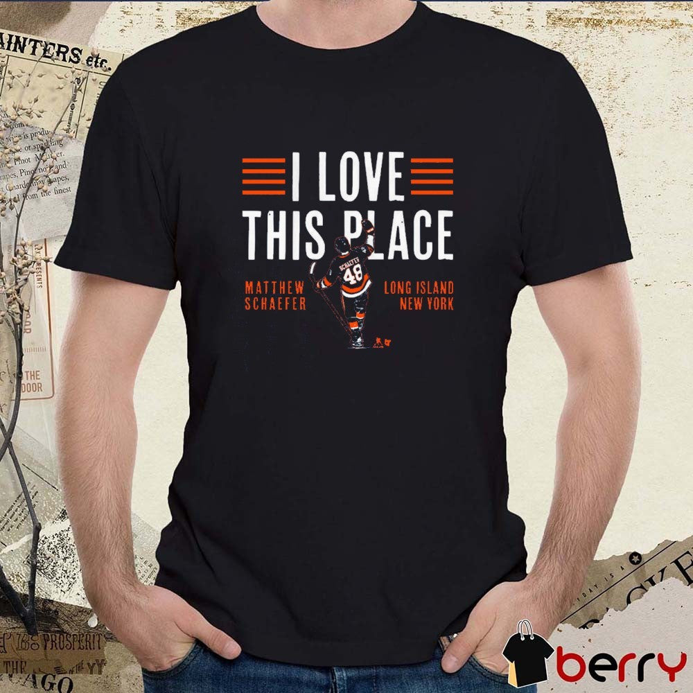 Matthew Schaefer I Love This Place Long Island New York Islanders 2025 t-shirt