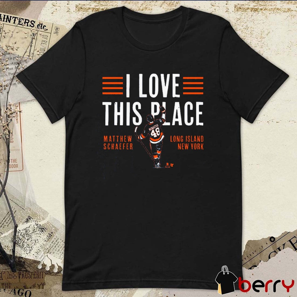Matthew Schaefer I Love This Place Long Island New York Islanders 2025 t-shirt