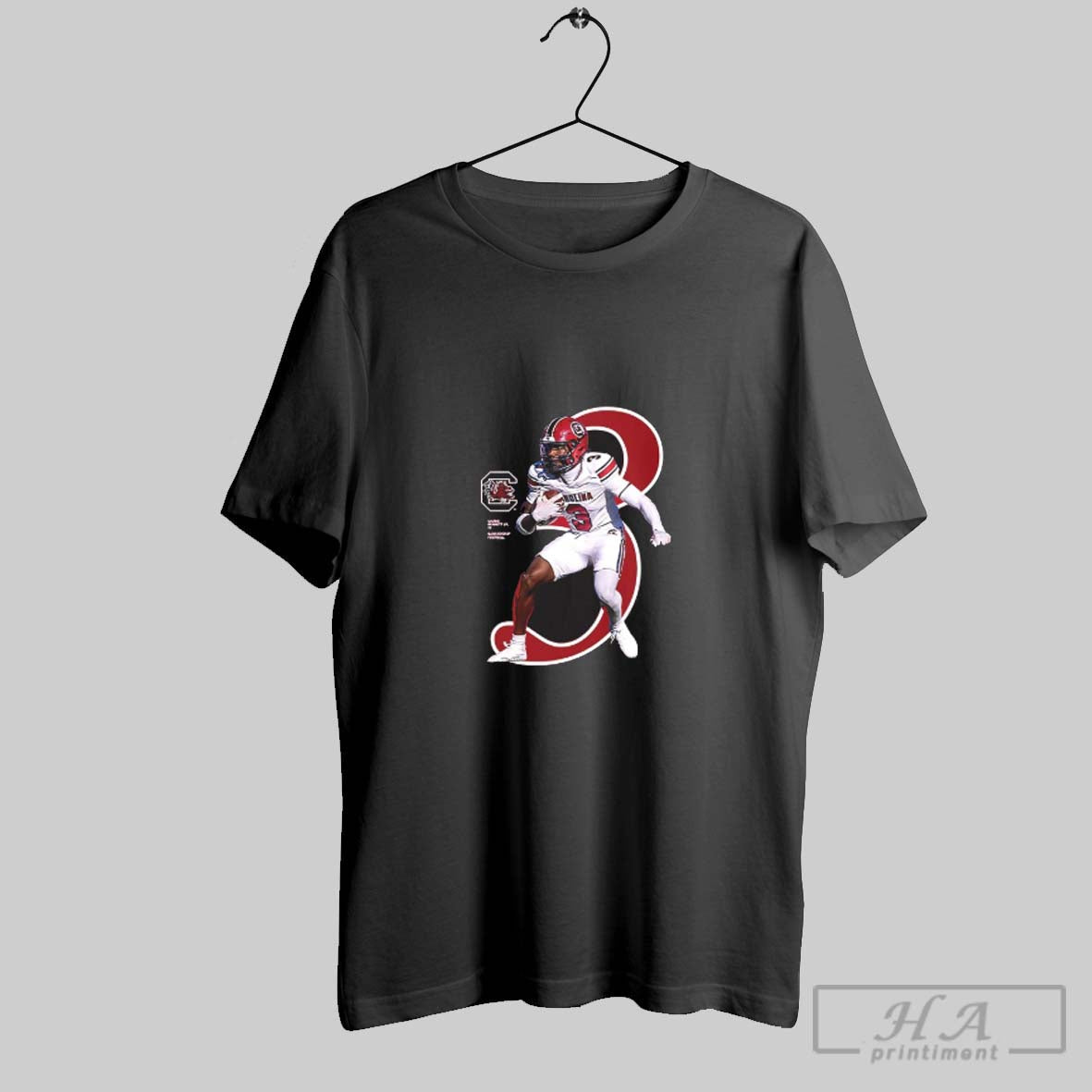 Official Mazeo Bennett Jr Number 03 South Carolina Gamecocks Football Breakthrough V Neck