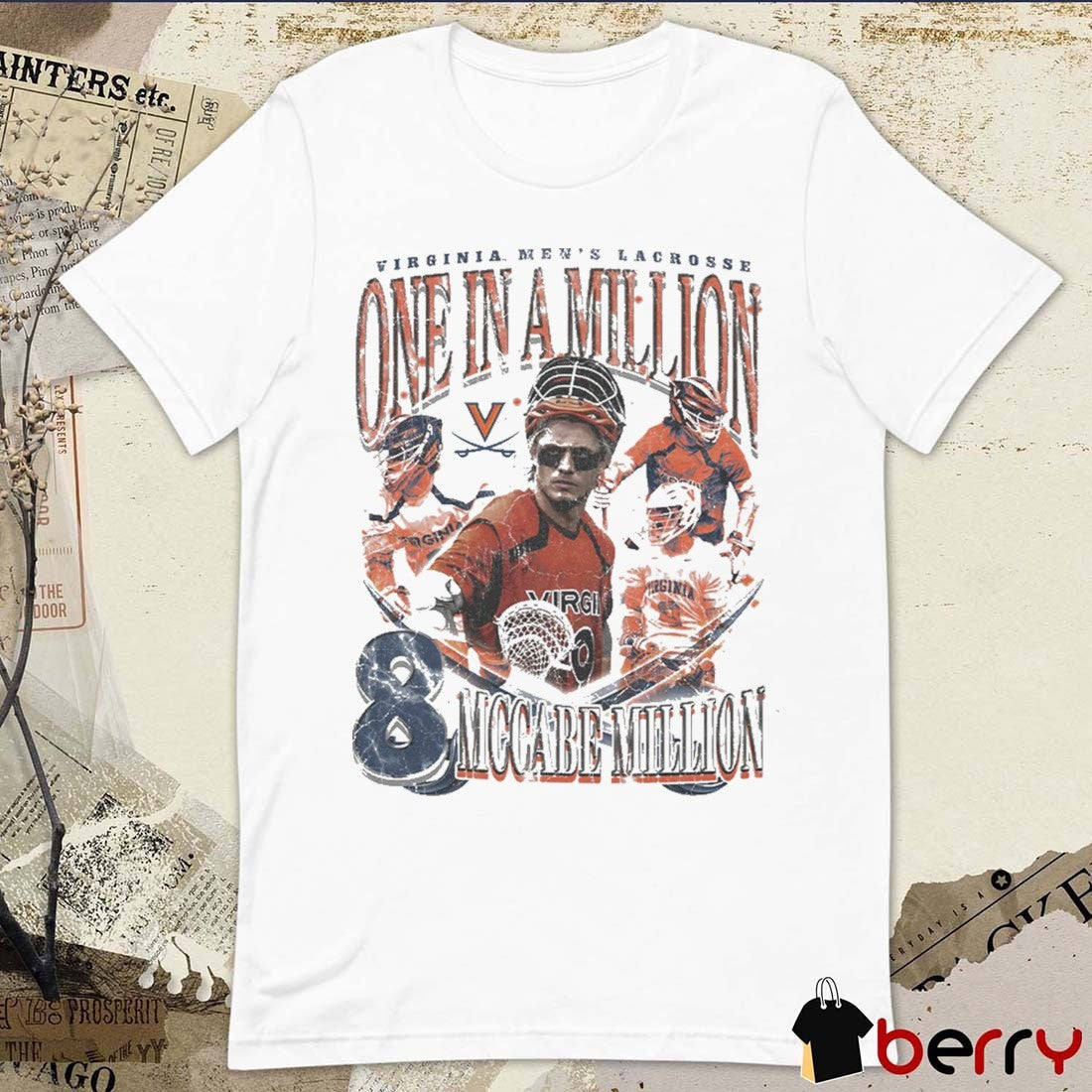 McCabe Millon One in a Million Streetwear Virginia Cavaliers Men’s Lacrosse t-shirt