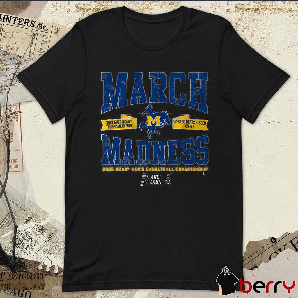 McNeese State Basketball 2025 NCAA Men’s Basketball Championship March Madness Upset First Ever Tournament Win t-shirt