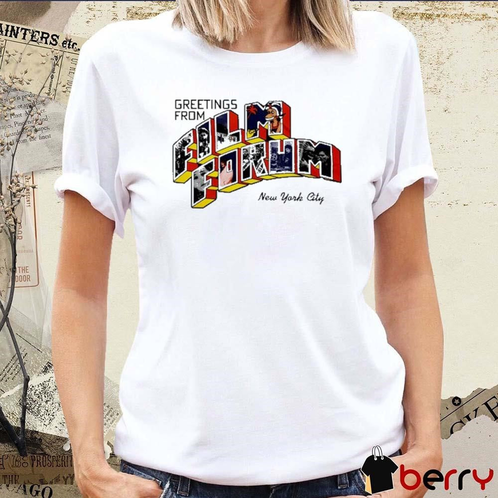 Megan Bitchell Wearing Greetings From Film Forum t-shirt