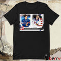 Megan Keller and Jack Hughes 2026 Olympics Topps NOW Poster t-shirt