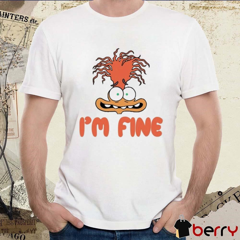 Mel Mitchell Wearing Inside Out 2 Anxiety I’m Fine t-shirt