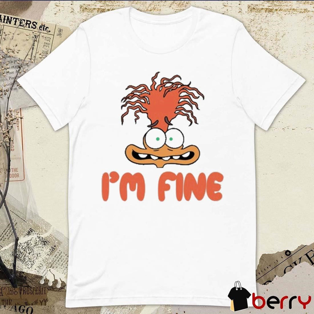 Mel Mitchell Wearing Inside Out 2 Anxiety I’m Fine t-shirt