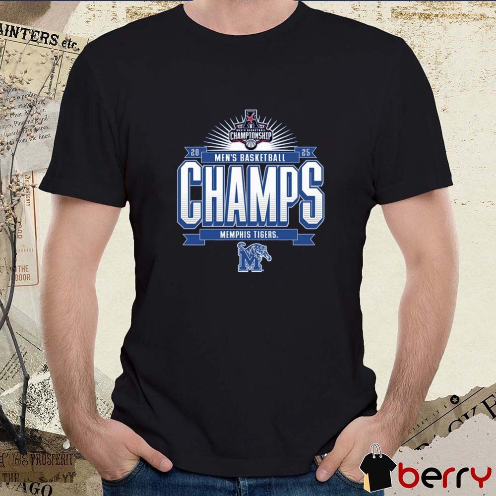 Memphis Tigers 2025 AAC Men’s Basketball Conference Tournament Champions t-shirt