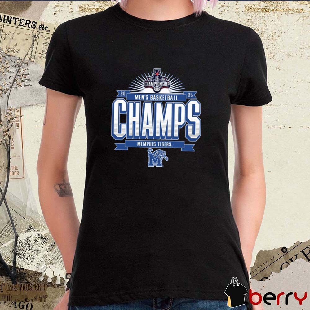 Memphis Tigers 2025 AAC Men’s Basketball Conference Tournament Champions t-shirt
