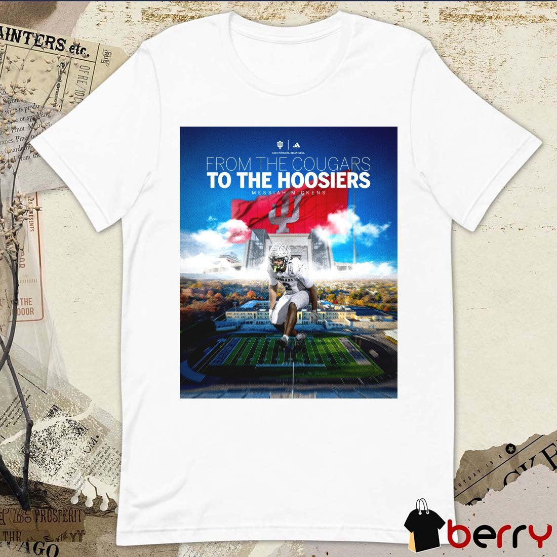 Messiah Mickens From The Cougars To The Hoosiers 2025 Poster t-shirt