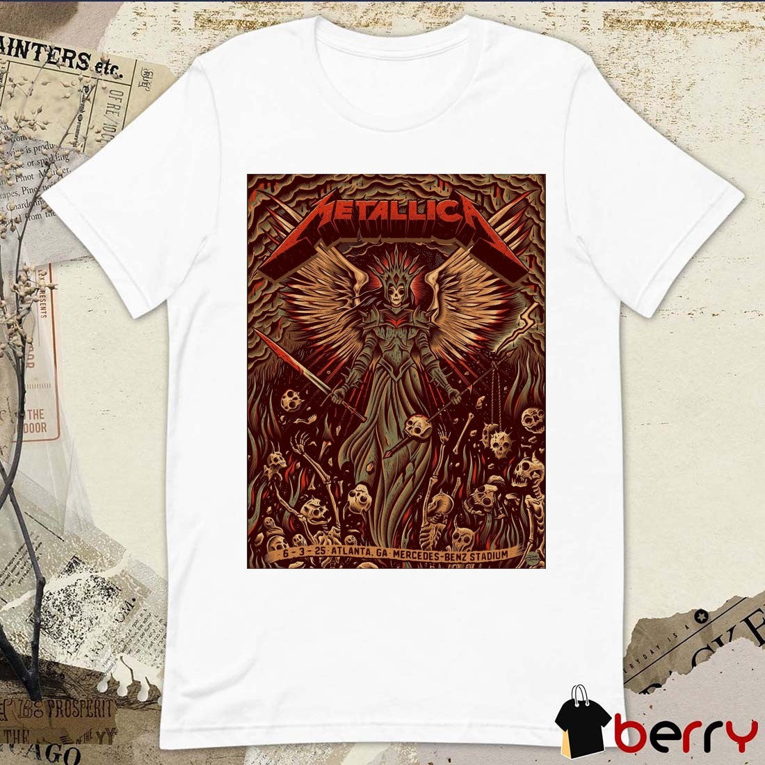 Metallica M72 Atlanta GA Mercedes-Benz Stadium June 3 2025 Poster t-shirt