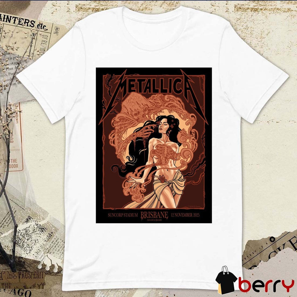Metallica M72 World Tour Brisbane Australia November 12, 2025, at Suncorp Stadium Poster t-shirt