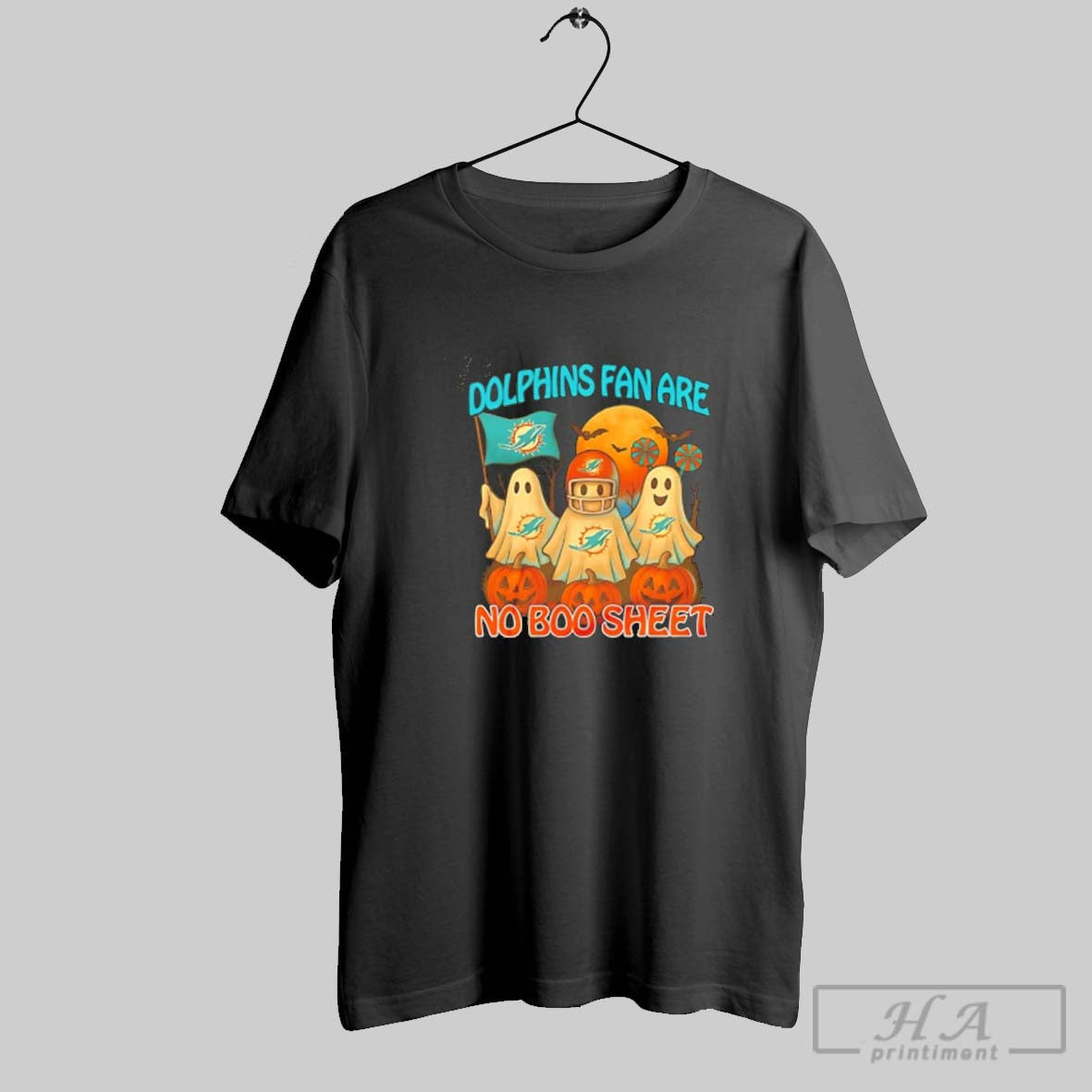 Official Miami Dolphins Fan Are No Boo Sheet Halloween