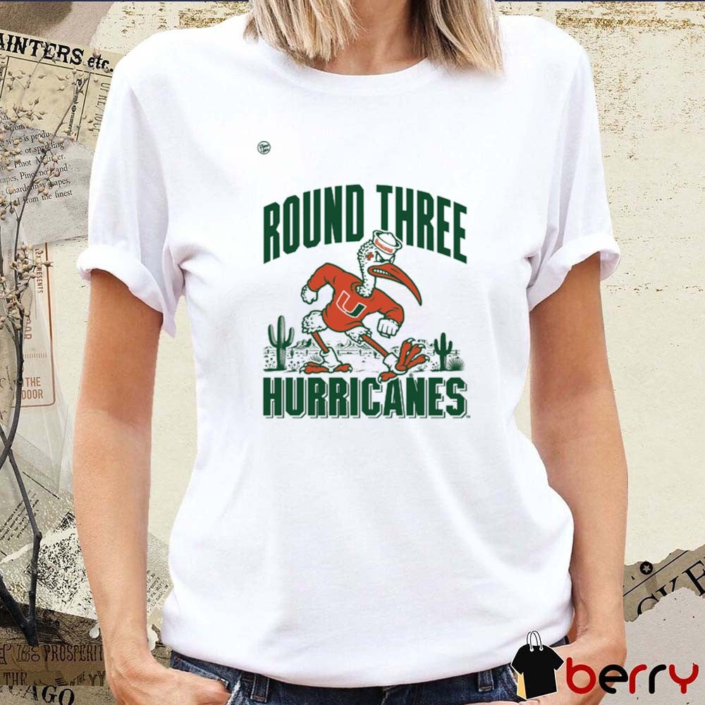 Miami Hurricanes Round Three Sebastian Round 3 t-shirt