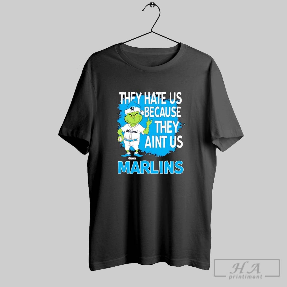 Official Miami Marlins Grinch Christmas They Hate Us Aint Us