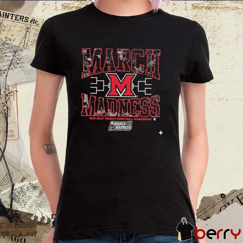 Miami OH RedHawks WBB 2026 NCAA Women’s Basketball Championship March Madness t-shirt