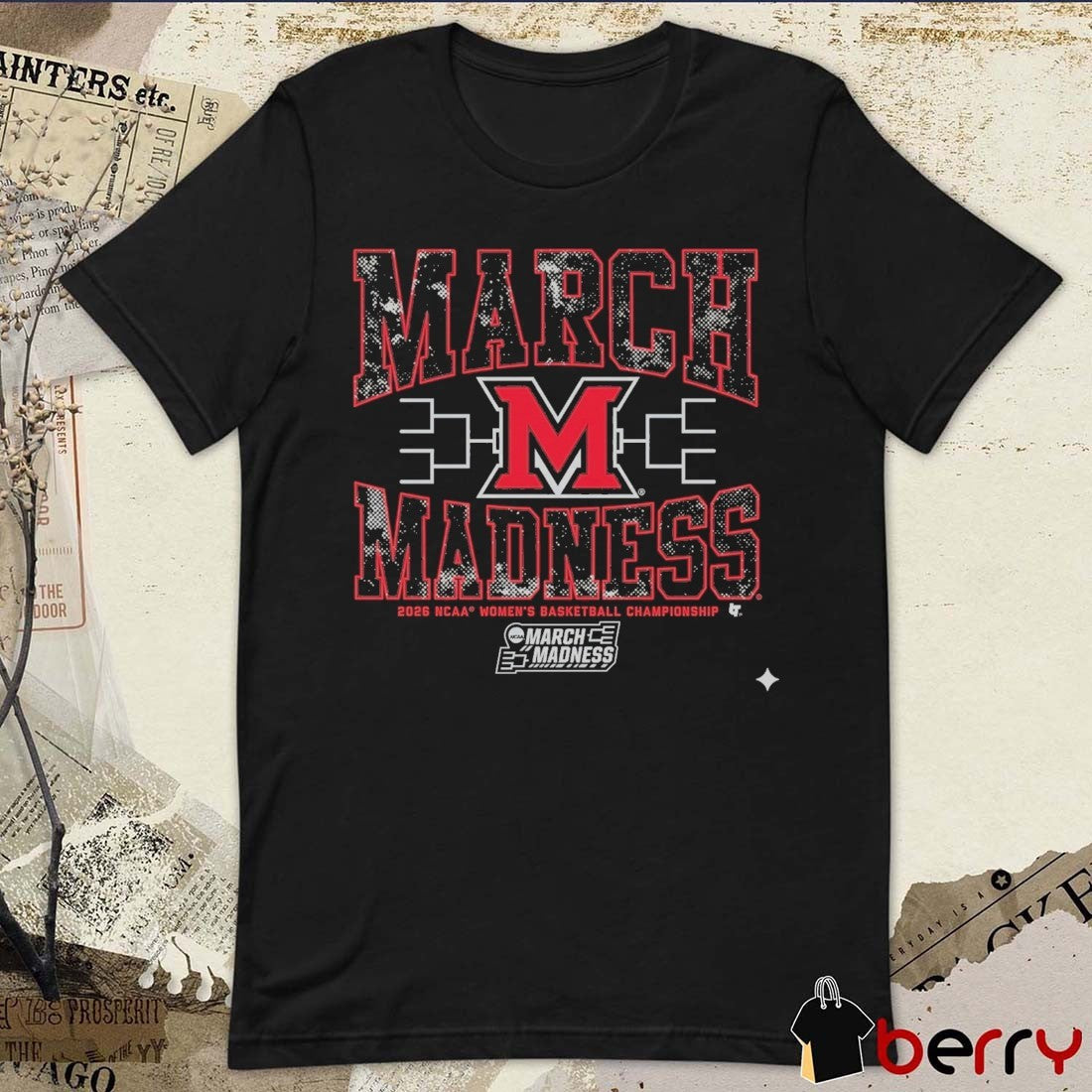 Miami OH RedHawks WBB 2026 NCAA Women’s Basketball Championship March Madness t-shirt
