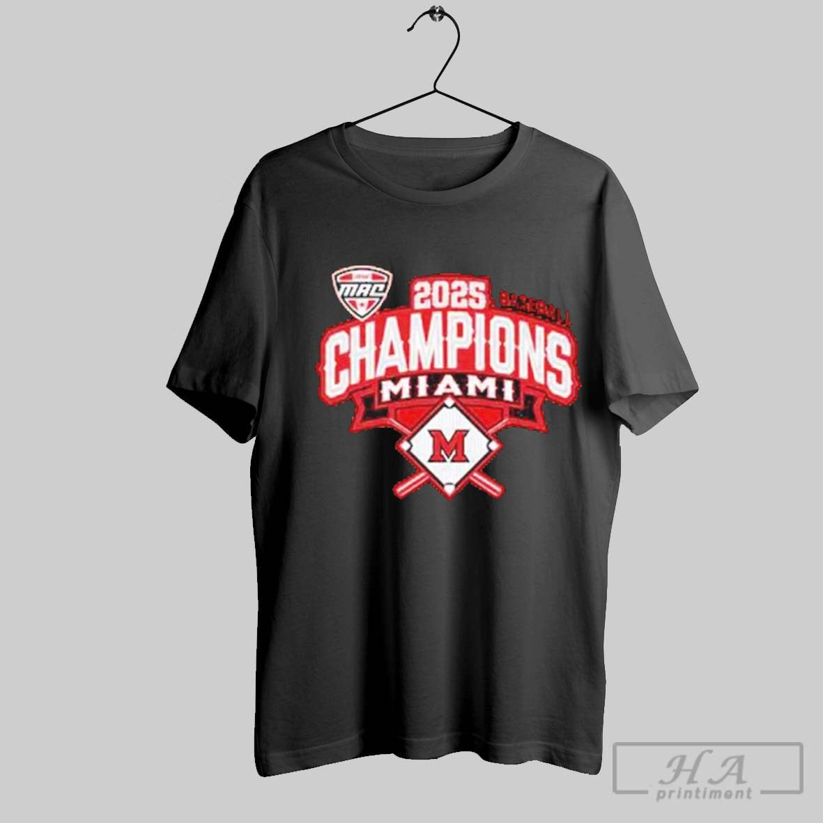 Official Miami Redhawks 2025 Mac Baseball Champions